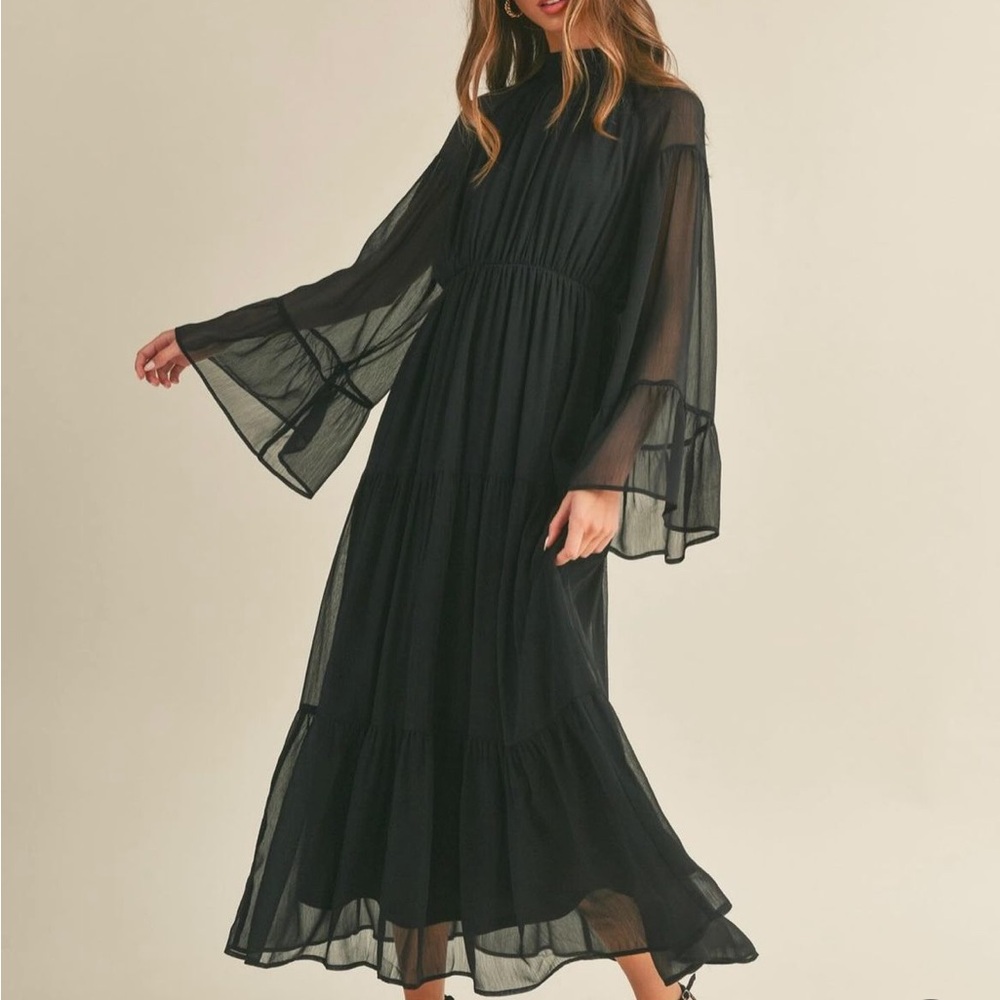 & merci Black Maxi Dress